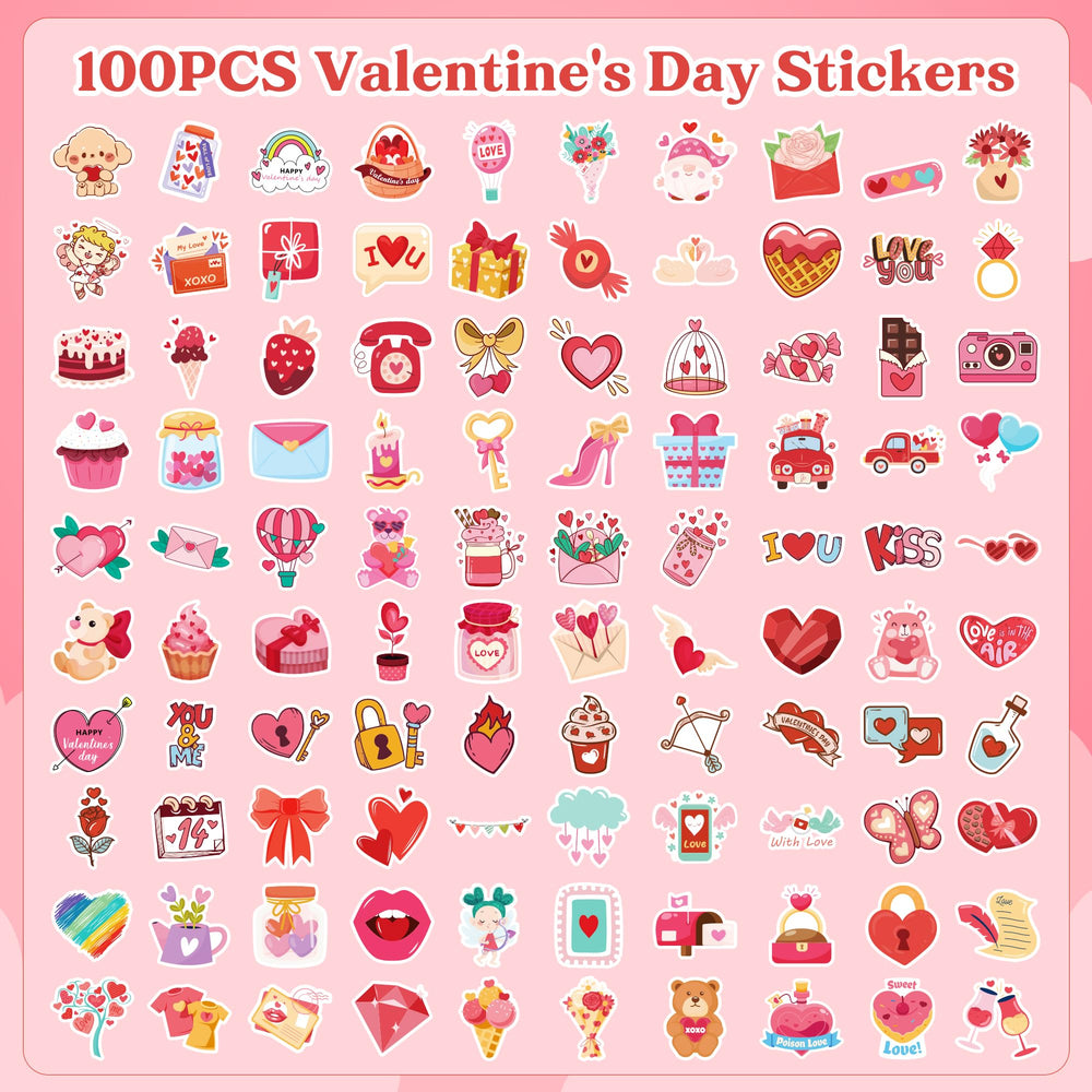 Riccioofy Valentines stickers cupid figures for greeting cards and DIY gifts