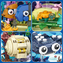 RiceBlock Ocean Diorama finished model serves as a desk centerpiece