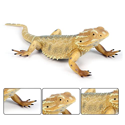 Rich Boxer lizard figurine side view reveals textured skin and contours.