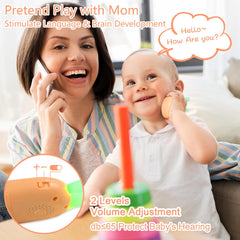 Richgv phone toy with volume-control keeps sound gentle for shared playtime.