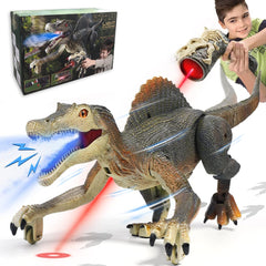 Richgv Spinosaurus glows while chasing a light for immersive play.