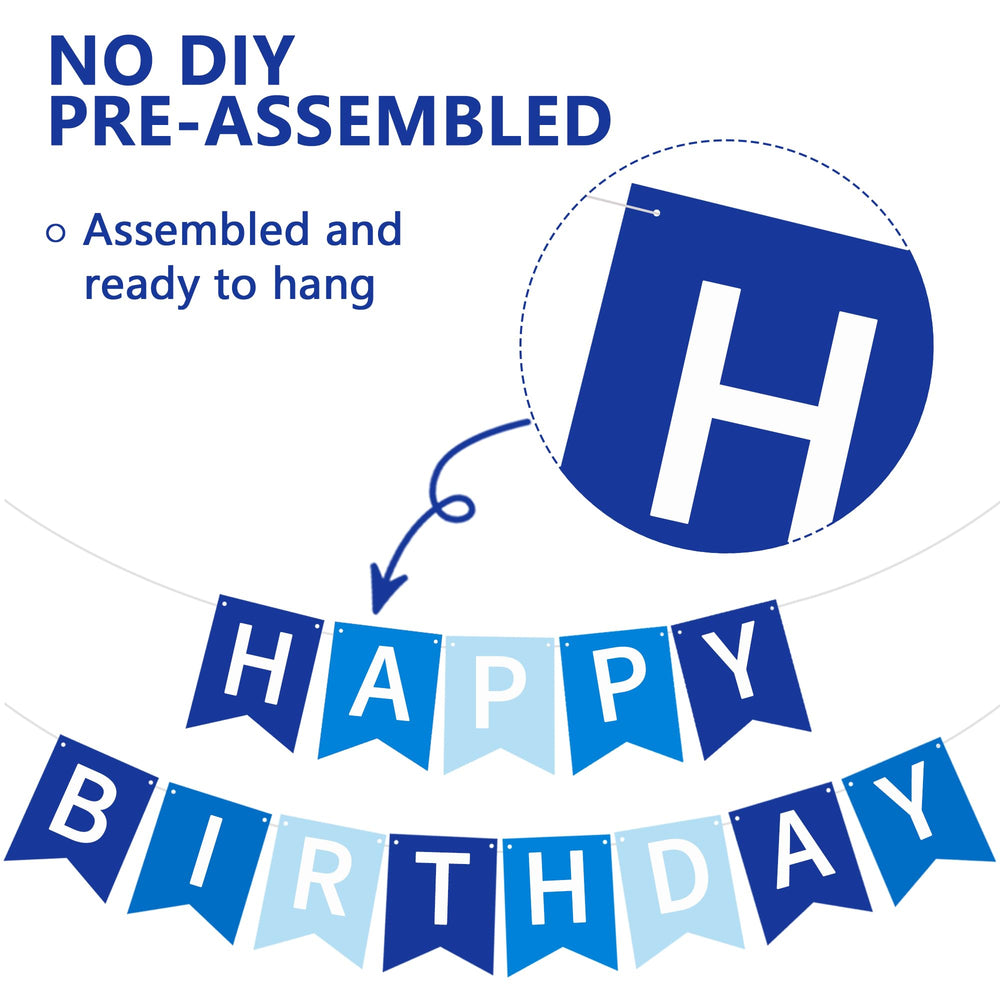 RICHHHA navy blue banner glitter detail adds sparkle to photo-worthy moments