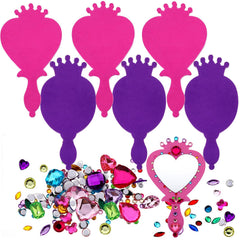 RICHNESS princess mirrors heart and oval shapes for easy kid-friendly decorating.