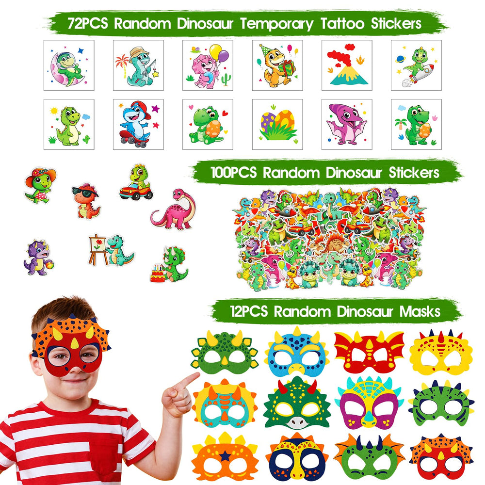 RichSmile dinosaur stickers set for decorating invites and goody bags
