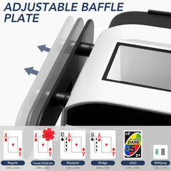 Richwon automatic card shuffler one-touch shuffle for quick gameplay