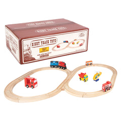Right Track Toys straight wooden track for stable, seamless connections.
