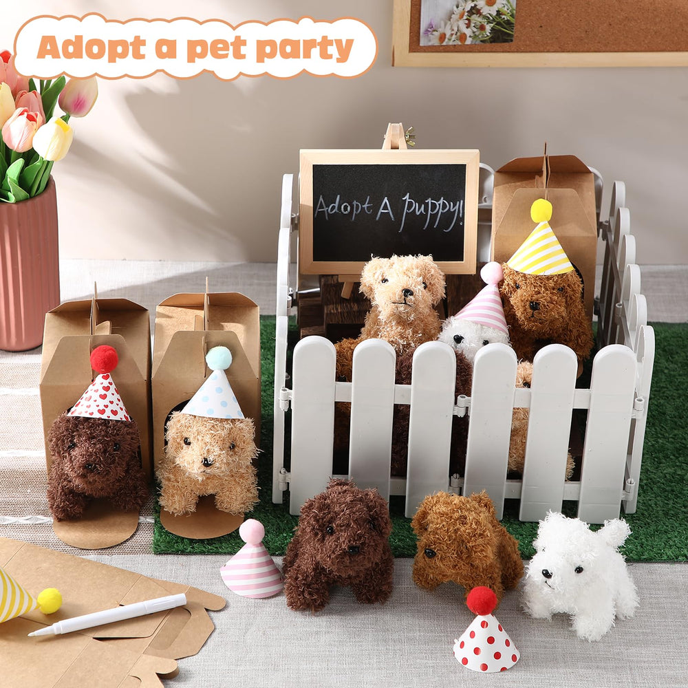 Rigibright Adopt A Puppy birthday hats add festive flair for themed celebrations.