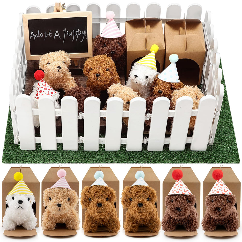 Rigibright Adopt A Puppy mini plush dogs for hands-on adoption play and cuddles.