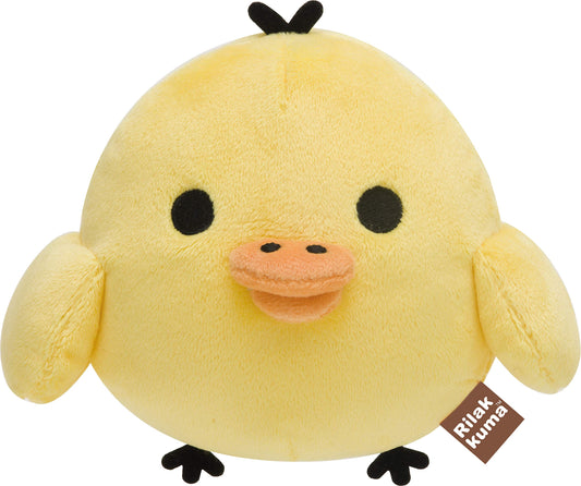 Rilakkuma Kiiroitori plush front view with soft, cuddle-ready fabric