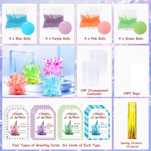 RILSIC crystal kit purple base growth in a cup sparks curiosity