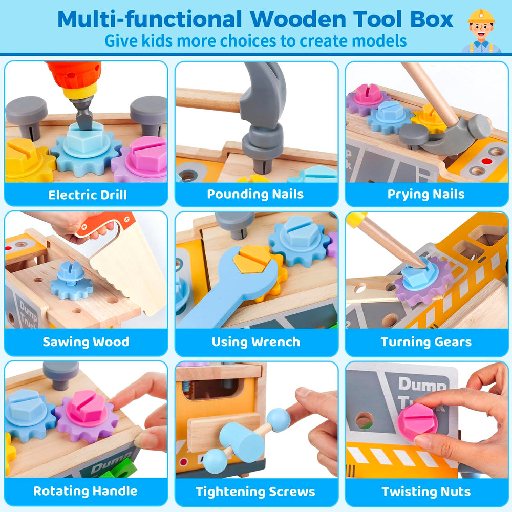 Rincalivestra assembly parts gears nuts encourage problem-solving during pretend projects.