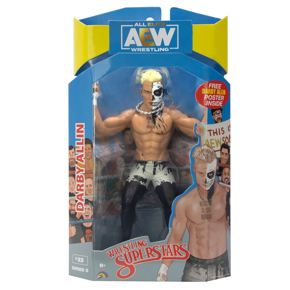 Ringside Darby Allin LJN Style figure front view for display and collection.
