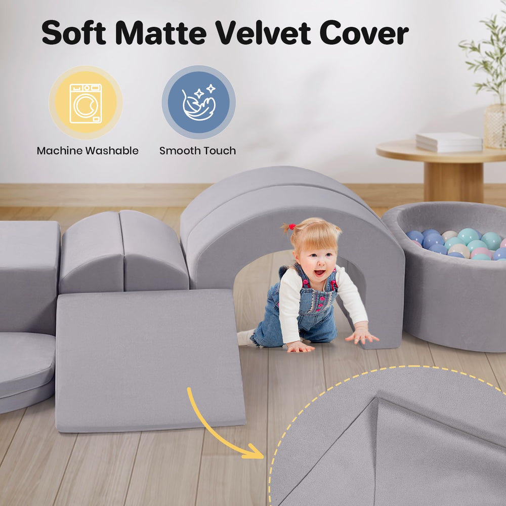 Rinnebbit mats foam blocks as stable play bases with easy-clean surfaces