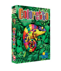 Rio Grande Games Coloretto cover art shows vibrant colors for family play.