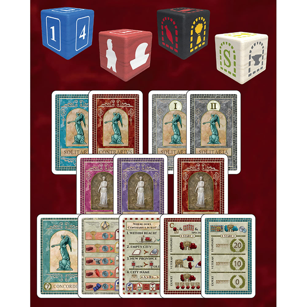 Rio Grande Games Concordia Solitaria expansion provides 45-90 minute gameplay
