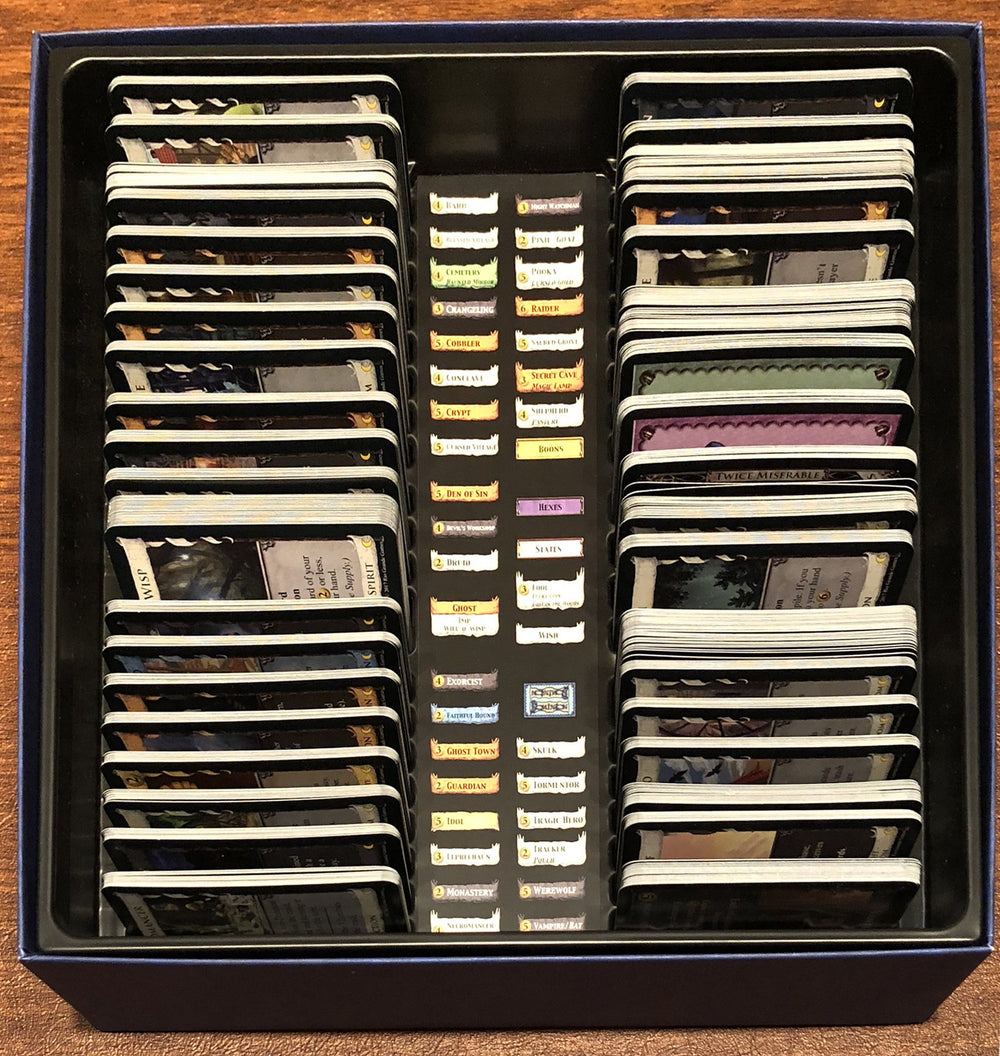 Rio Grande Games Dominion Nocturne setup for 2-6 players at once.
