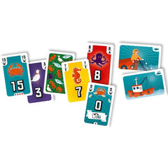 Rio Grande Games Fishing buoy cards illustrate lead-stealing options during play.