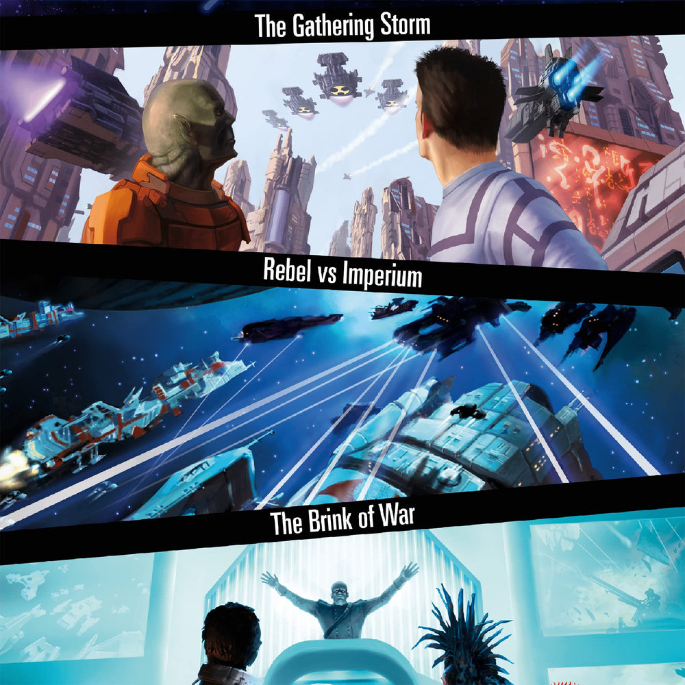 Rio Grande Games Race for the Galaxy The Gathering Storm art with immersive themes