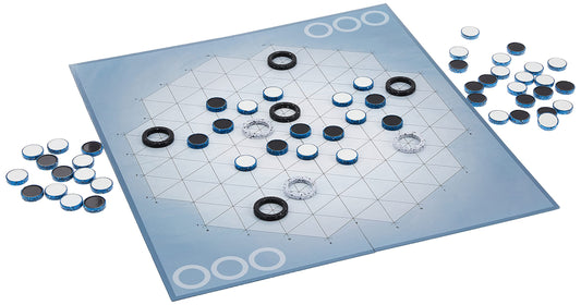 Rio Grande Games Yinsh board setup reveals a two-player abstract strategy moment.