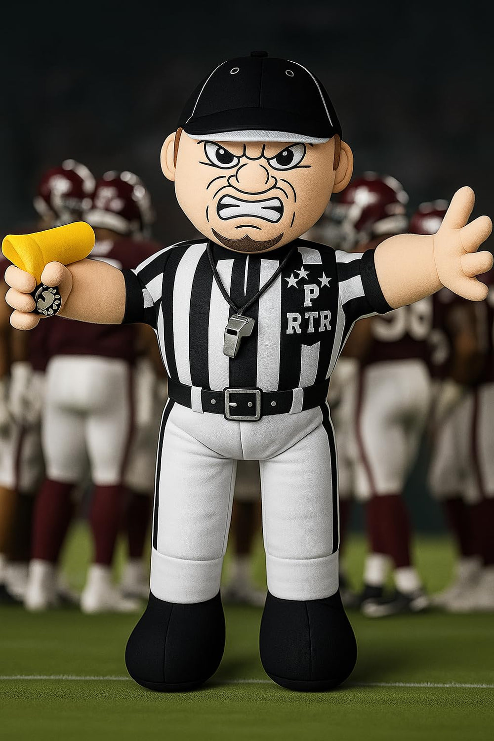 Rip The Ref soft toy supports light venting without shouting at the TV.