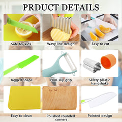 RISICULIS serrated toddler knives designed to reduce slips during learning