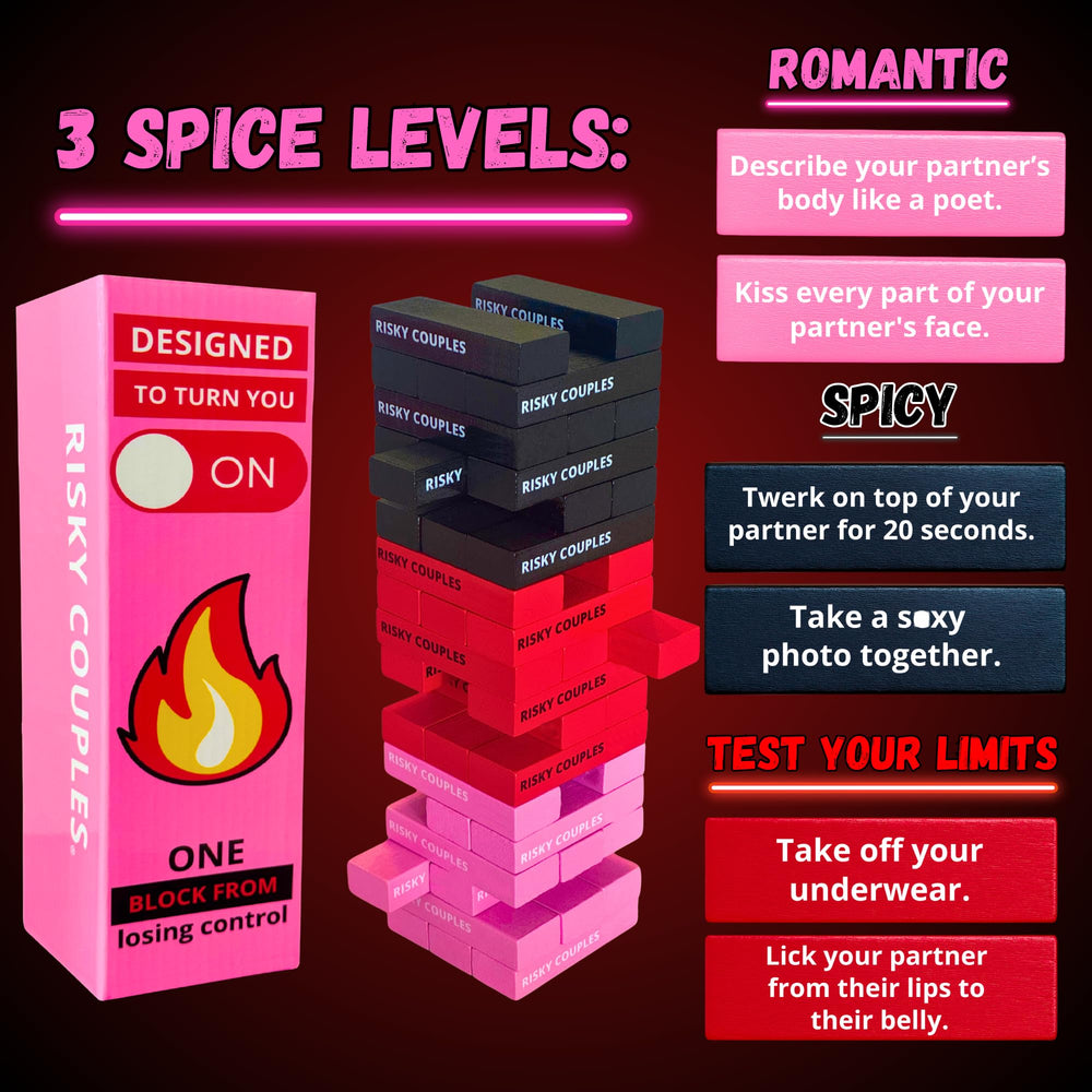 Risky Couples couple date night game packaged for gifting.