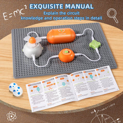 RISUNTOY Circuits Science Kit flying saucer part shows motion and creativity