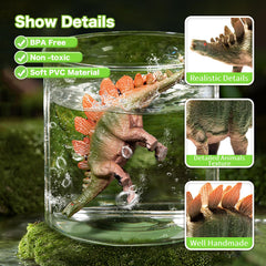 RISUNTOY 3-inch dinosaurs for small hands and activity