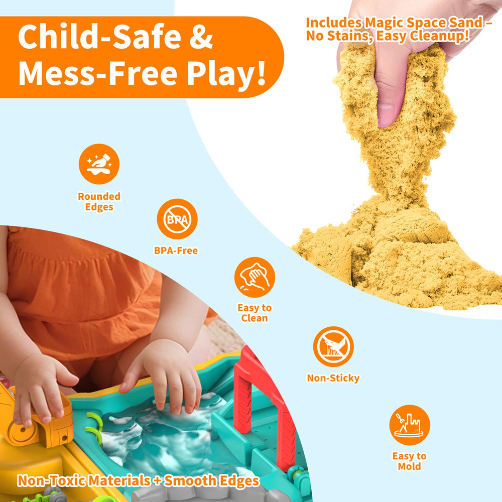 RISUNTOY sand molds offer varied shapes for creative builds.