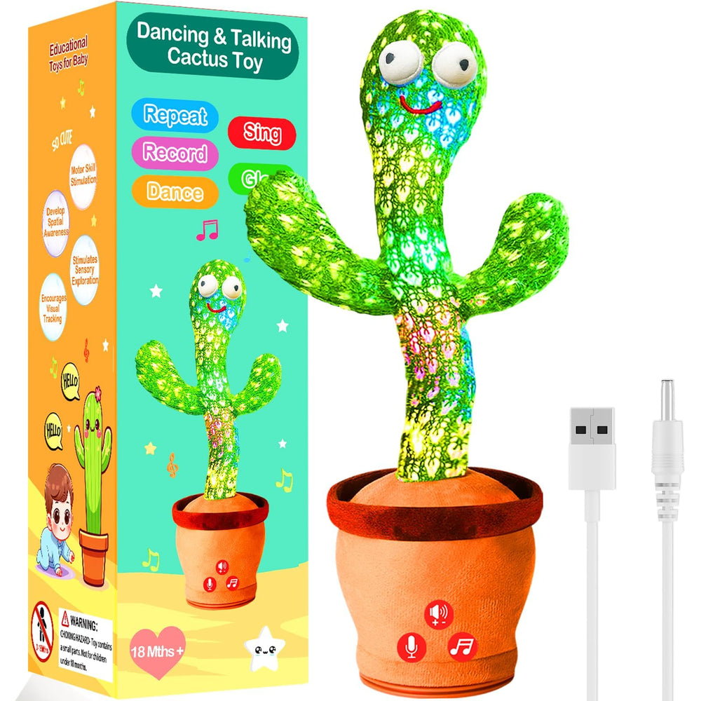 River Mill rechargeable dancing cactus toy for uninterrupted playtime