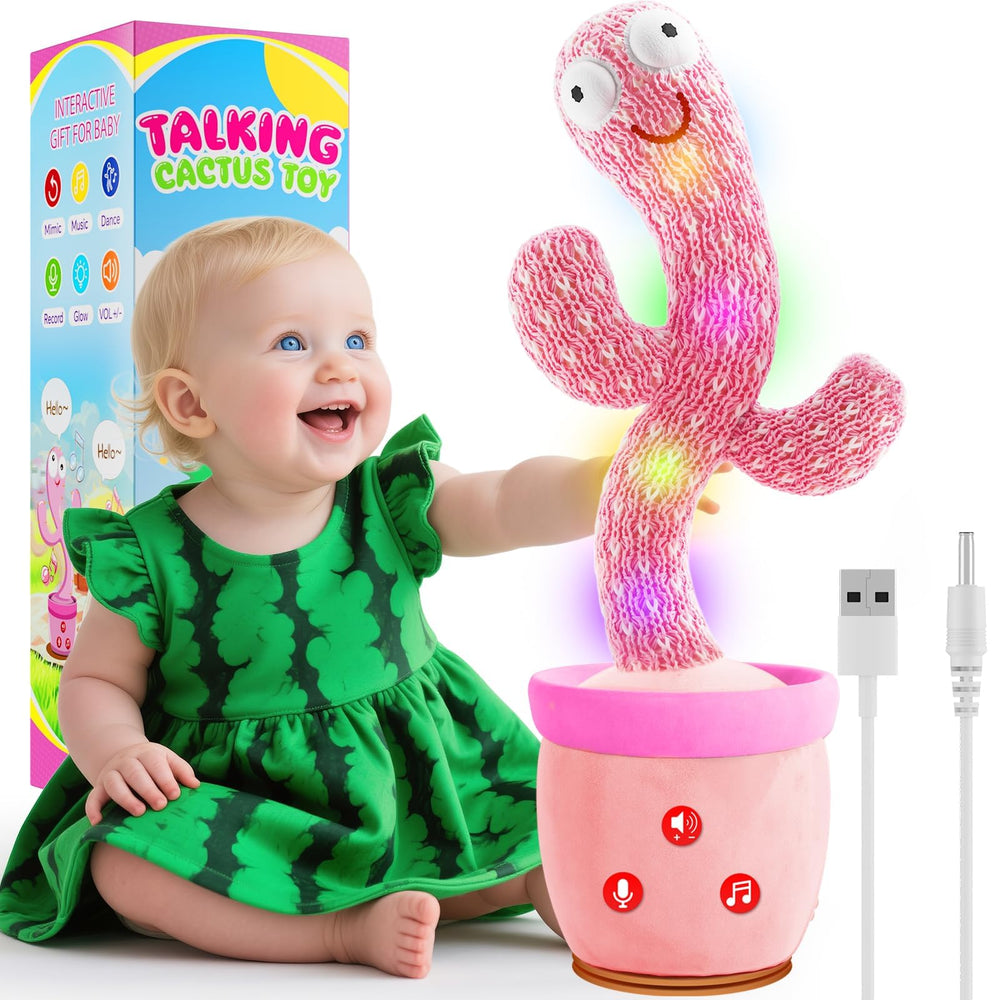 River Mill rechargeable dancing cactus toy, ideal for long play sessions