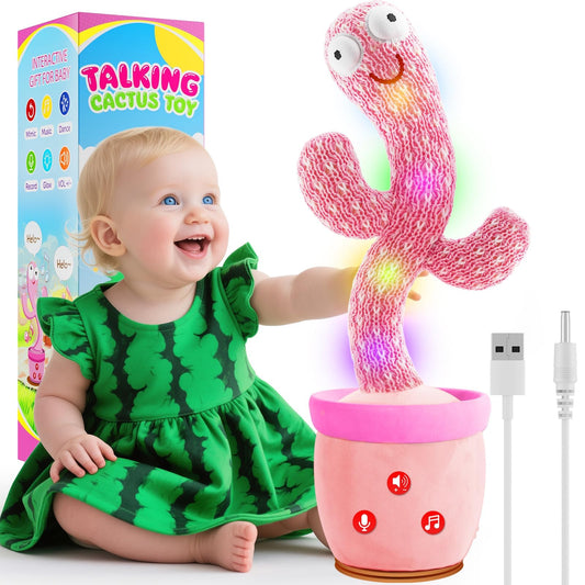 River Mill rechargeable dancing cactus toy, ideal for long play sessions