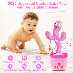 River Mill talking cactus with singing feature, engaging infants with tunes