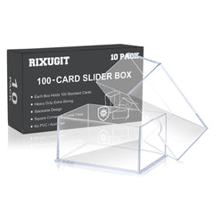 RIXUGIT deck case front view with 100-count box for organized collection
