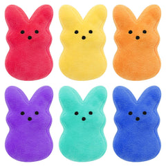 RLXGCZ Easter bunny plush set in bright colors for festive décor.