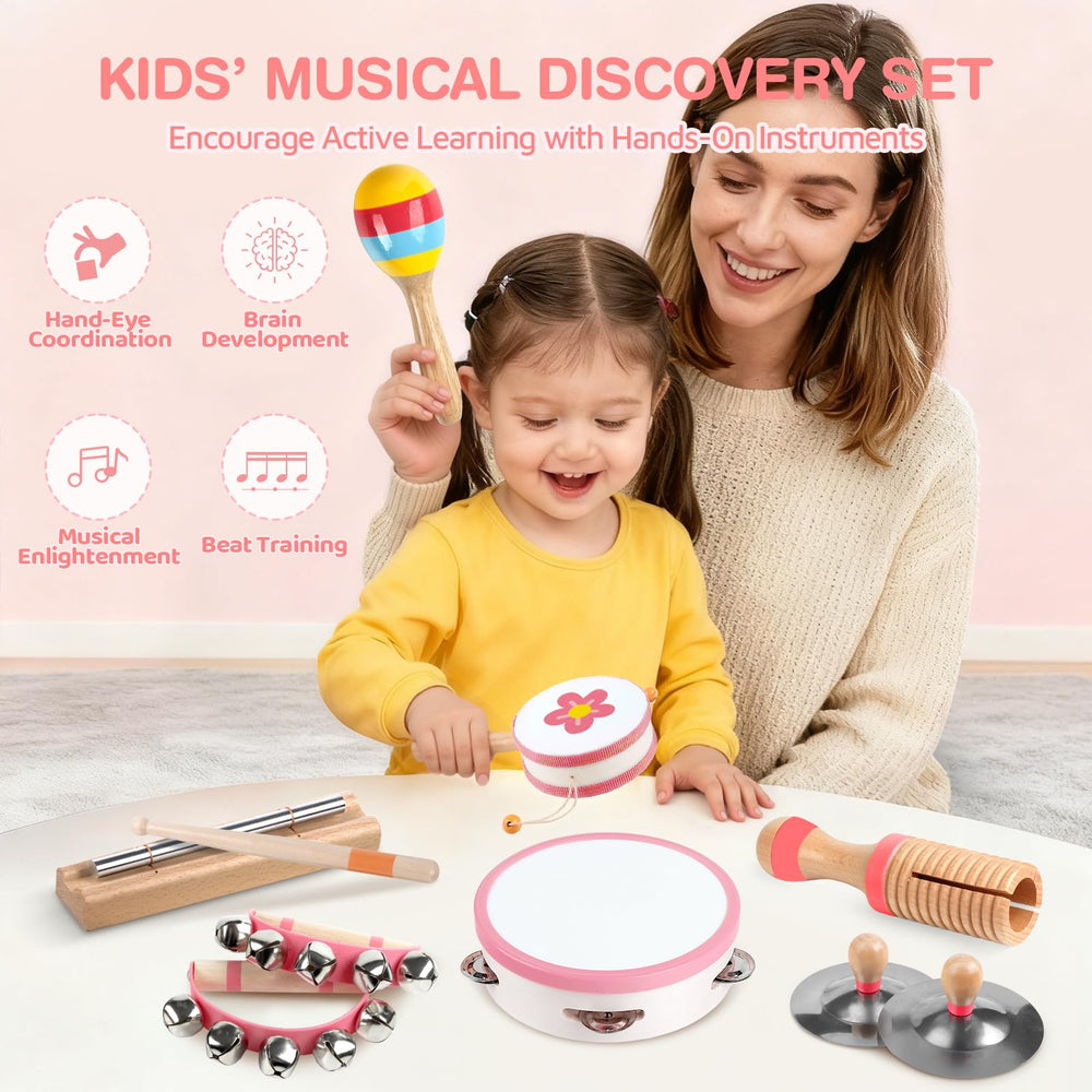 Rmischolar hand drum adds a tactile beat for early musical exploration.