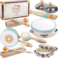 Rmischolar tambourine for toddlers boosts rhythm and coordination.