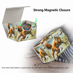 RMJKXQZG large capacity holds 200+ sleeveless or 100+ single-sleeved cards.