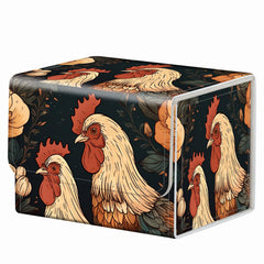 RMJKXQZG magnetic deck box front view shows compact protection for 200+ cards.