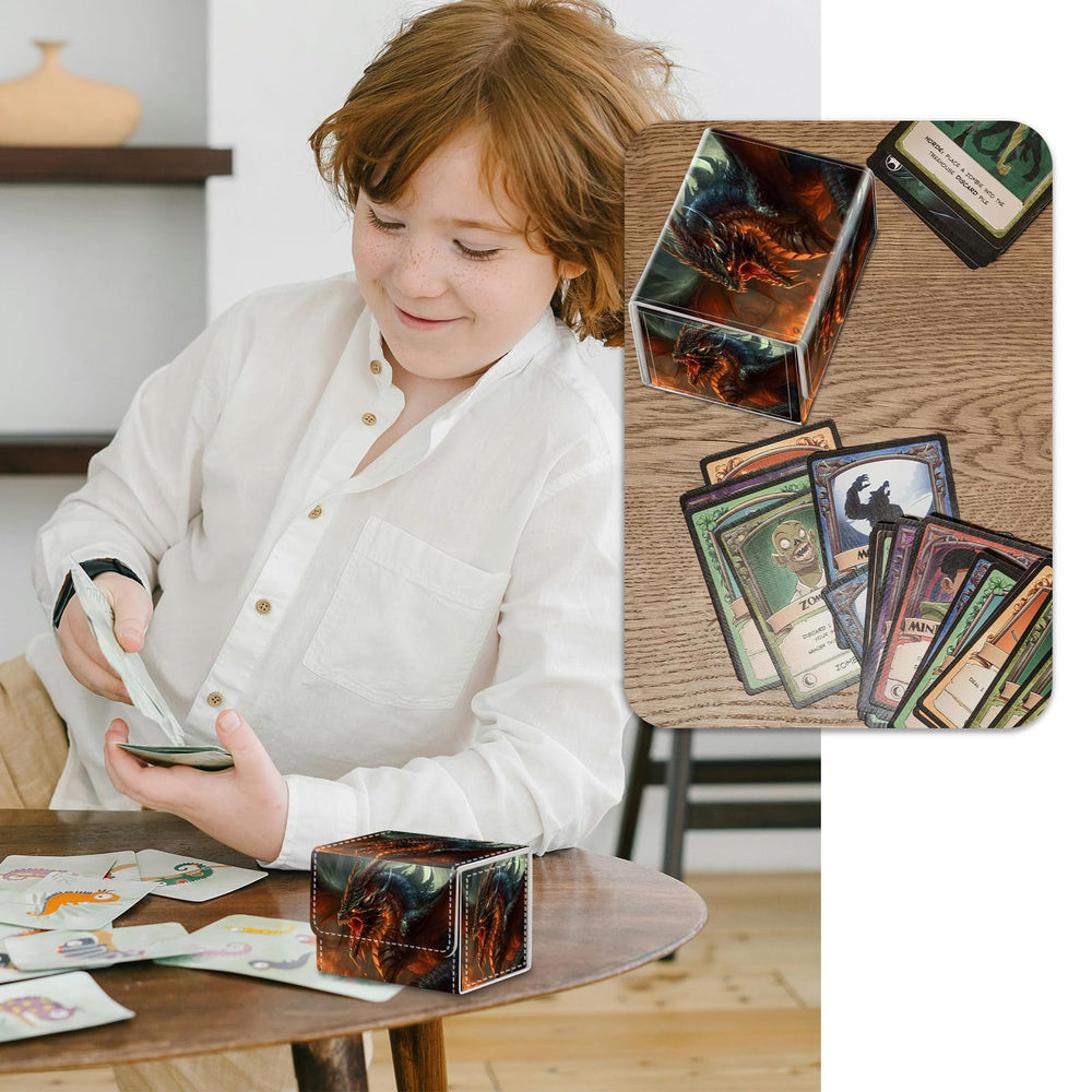 RMJKXQZG large capacity supports 200+ sleeveless or 80+ double-sleeved cards