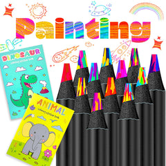 R&DLanci rainbow pencils in gift box with vibrant color blends