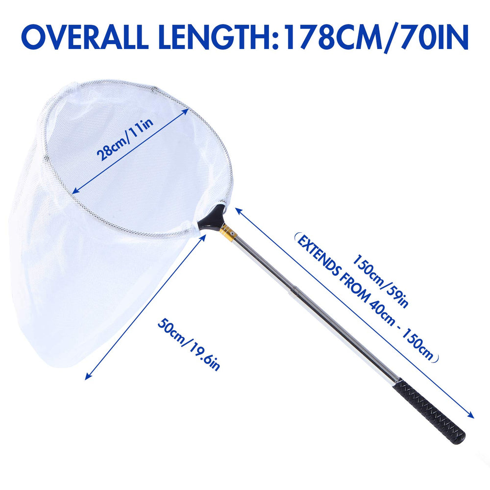 Rngeo butterfly net with durable mesh for catching insects.