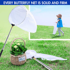 Rngeo butterfly net ideal for family nature exploration and learning.