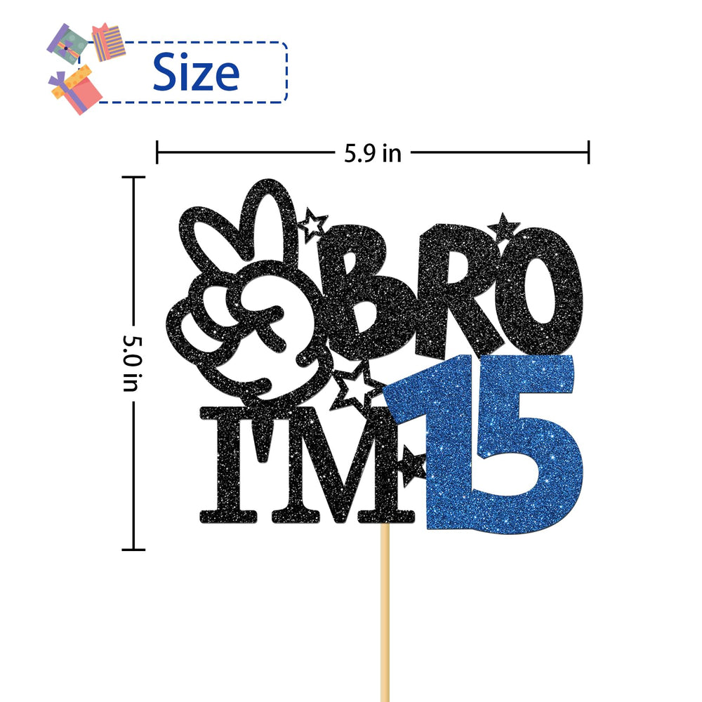 RoadSea big brother cake decoration with black glitter finish
