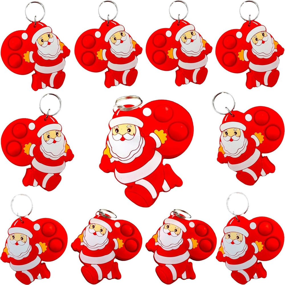 Roaqua Santa Claus pop fidget toy pack shown as classroom prize option.