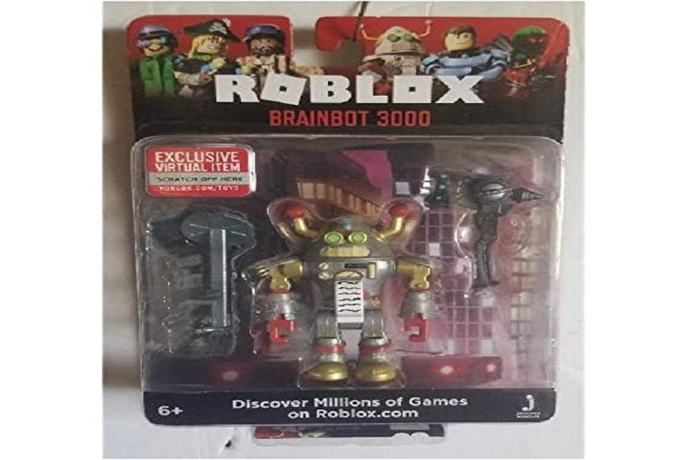 Roblox Brainbot 3000 figure front view for dynamic display and imaginative play