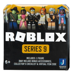 Roblox Celebrity Series 9 packaging art with premium branding