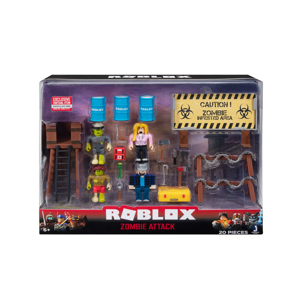 Roblox Zombie Rusher figure 1 ready for action-packed battles and display.