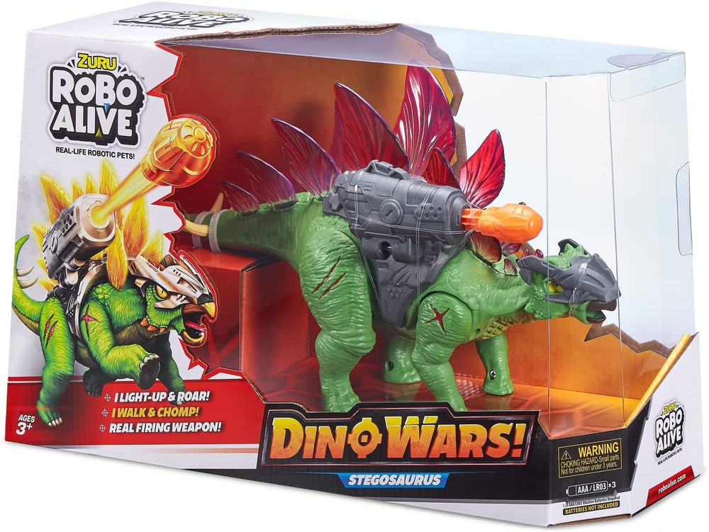 Robo Alive Stegosaurus 7131 side view showing durable materials for long lasting fun