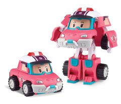 Robocar Poli Sandy front view transforming robot promotes imaginative play